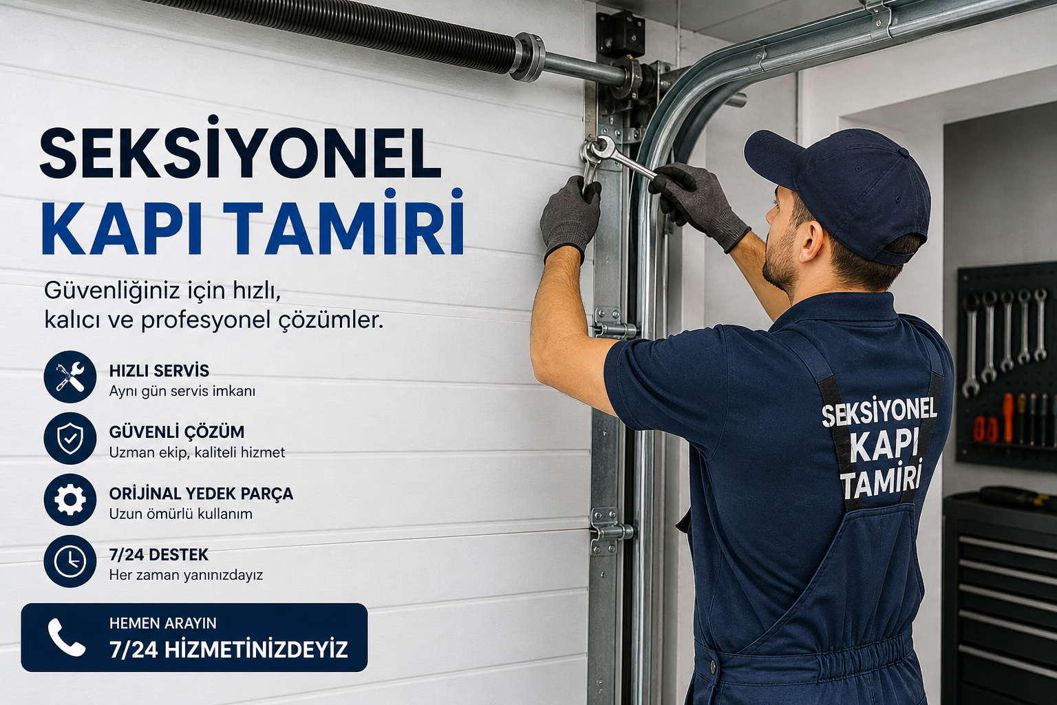 Seksiyonel kapi tamiri